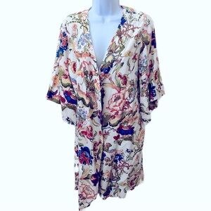 Elegant Floral Women's Kimono Robe